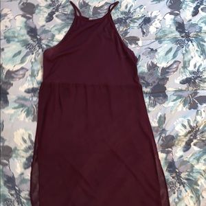 Crop halter top (Sheer at the bottom half)